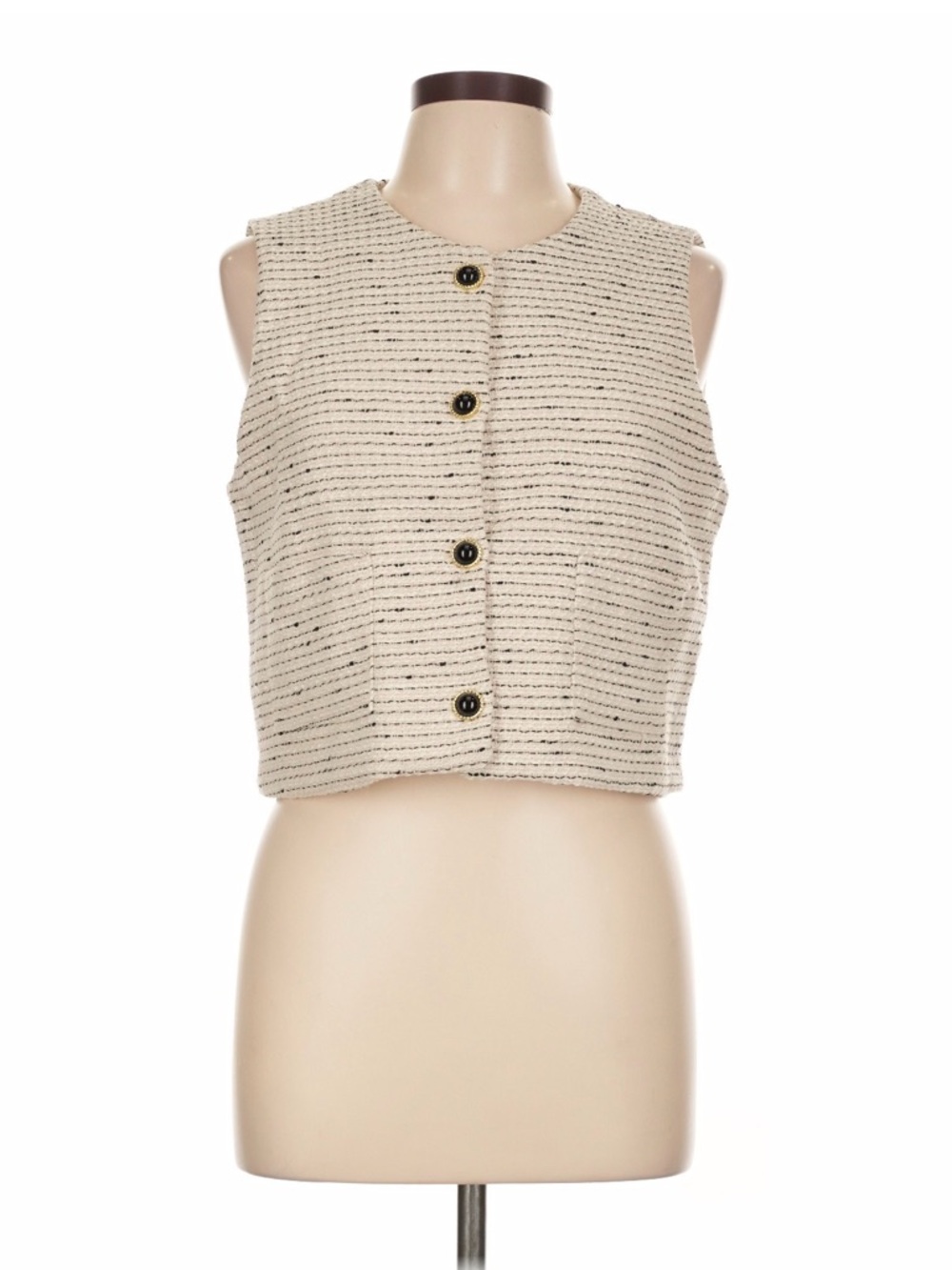 Tulle button tank